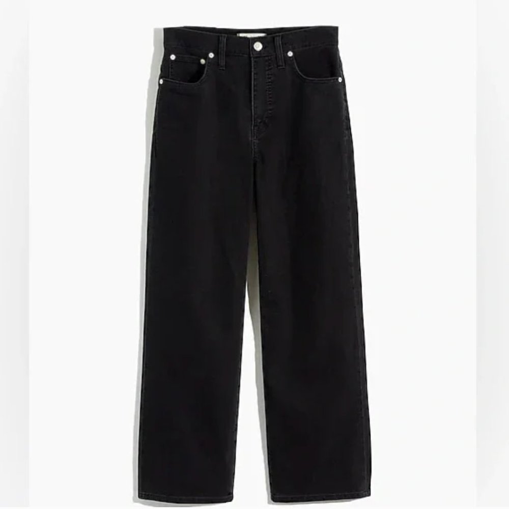 Madewell Black Flare & Wide Leg Jeans